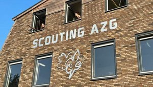 Gevelbelettering Scouting AZG Waalwijk
